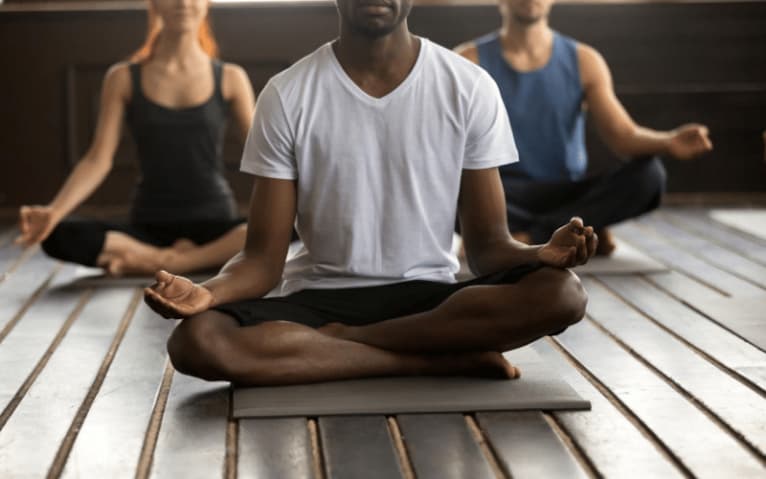 3 People Doing Yoga Yoga for Alcoholism Recovery