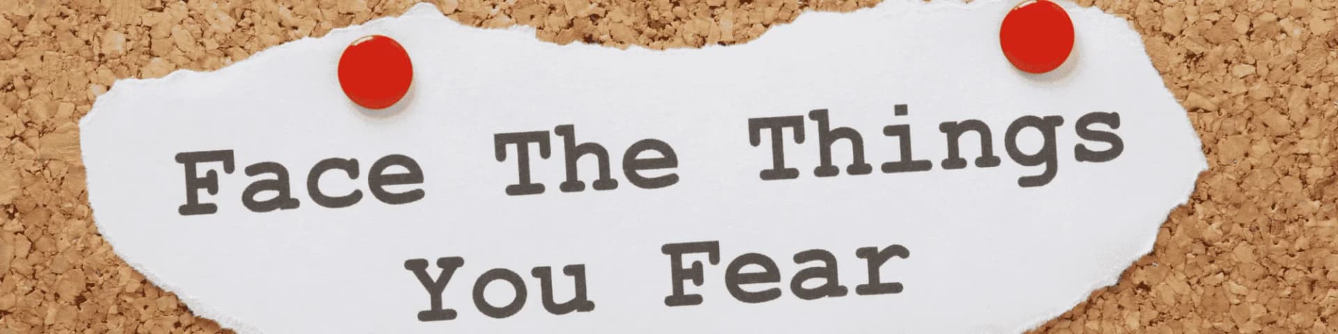 Facing Fears: What Your First AA Meeting Is Really Like A piece of paper with "face the things you fear" printed on it