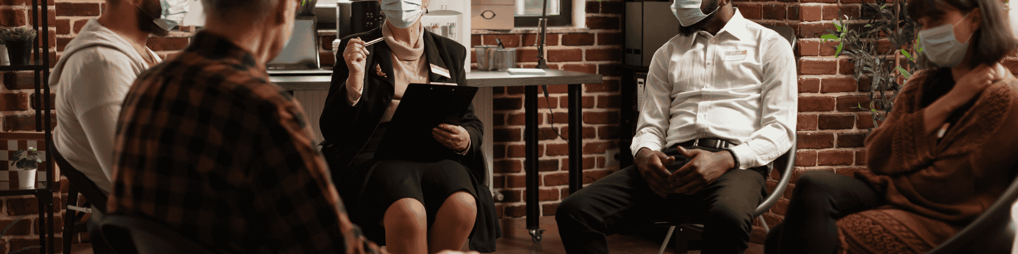 aa meetings people are gathered in circle for a meeting