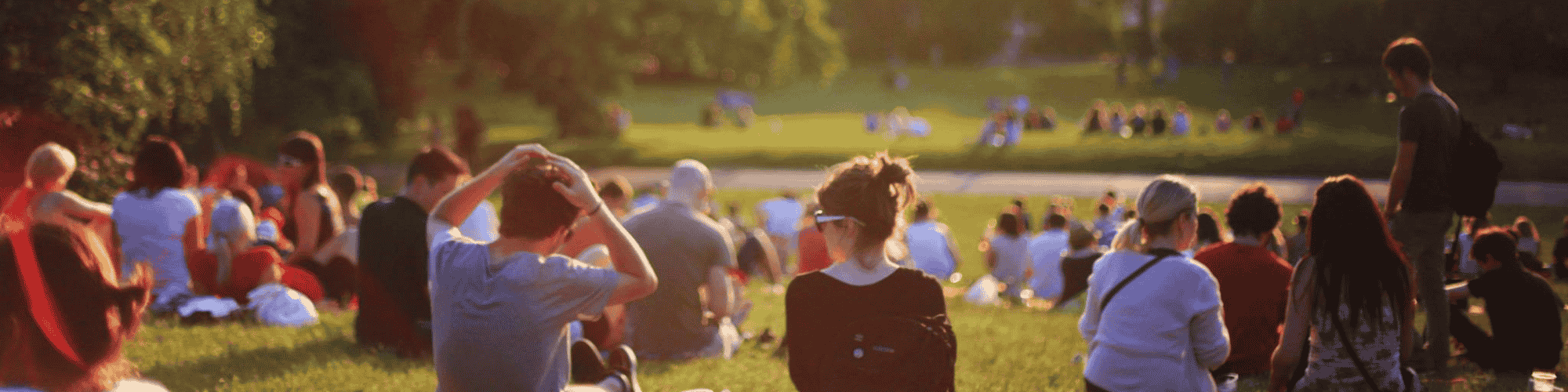 community gathering people gather in fields