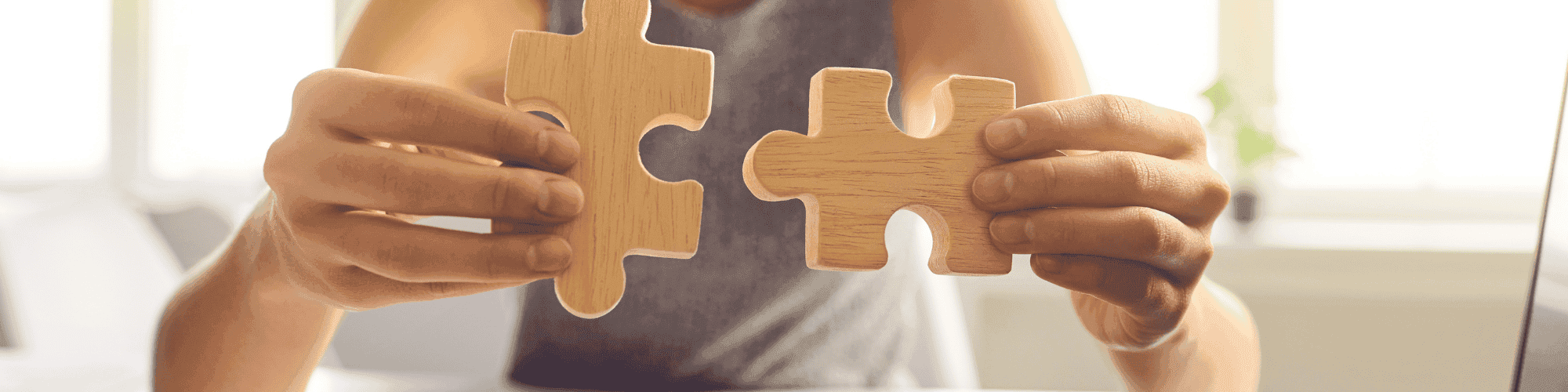 connection of pieces connecting puzzle piece