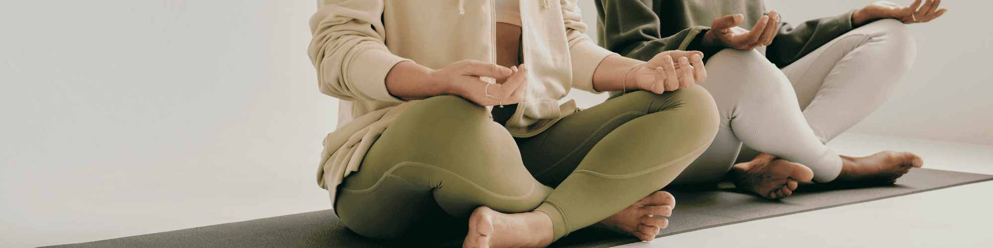 meditating women meditating
