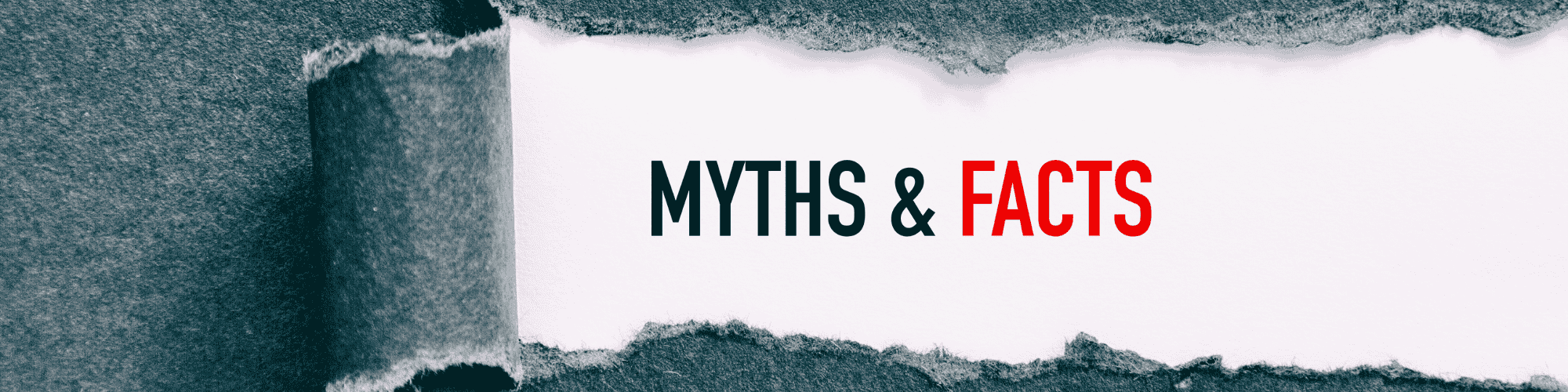 myth and facts revealed message "myth and facts" upon tearing the paper