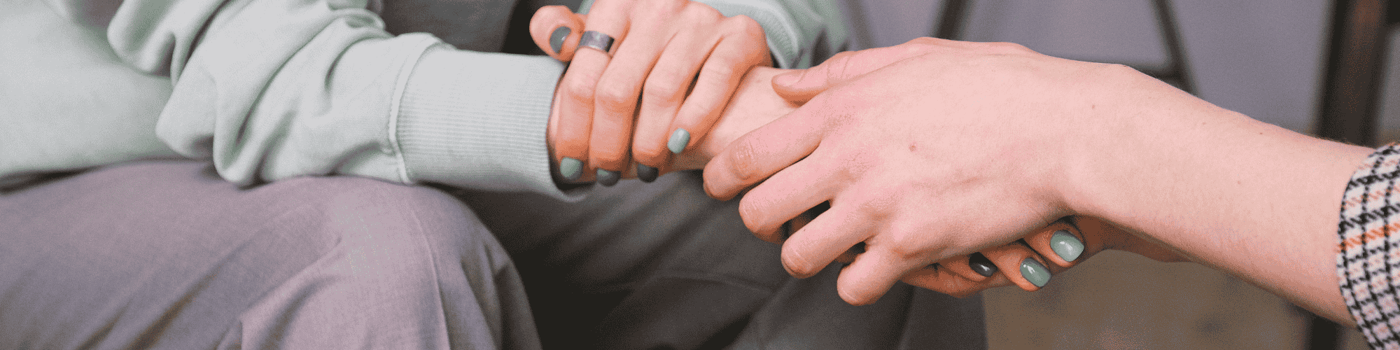 support sign supporting hand